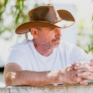 American hat, makers, Premium Shapable Leather Cowboy Hat -
Style Hollywood
